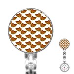 Biscuits Photo Motif Pattern Stainless Steel Nurses Watch