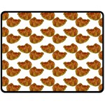 Biscuits Photo Motif Pattern Fleece Blanket (Medium)