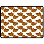 Biscuits Photo Motif Pattern Fleece Blanket (Large)