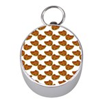 Biscuits Photo Motif Pattern Mini Silver Compasses