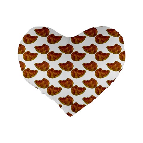Biscuits Photo Motif Pattern Standard 16  Premium Flano Heart Shape Cushions from ArtsNow.com Back