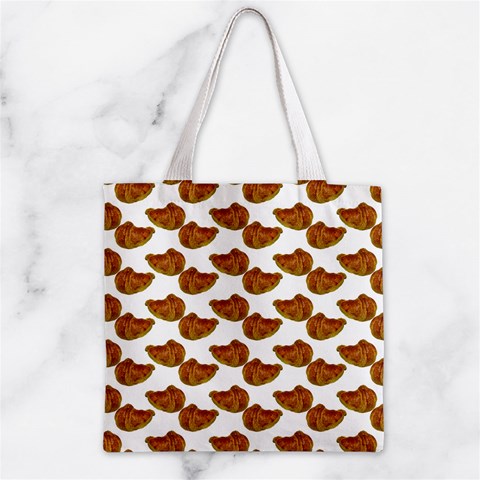 Biscuits Photo Motif Pattern Zipper Grocery Tote Bag from ArtsNow.com Front