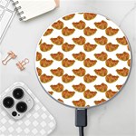 Biscuits Photo Motif Pattern Wireless Fast Charger(White)