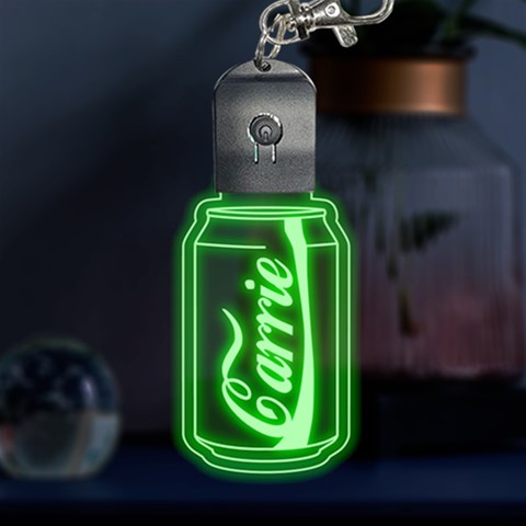 Personalized Coke Soft Drink Name LED Key Chain from ArtsNow.com Front
