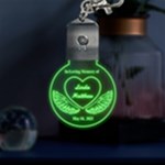 Personalized In Memory of Couple Love Name LED Key Chain