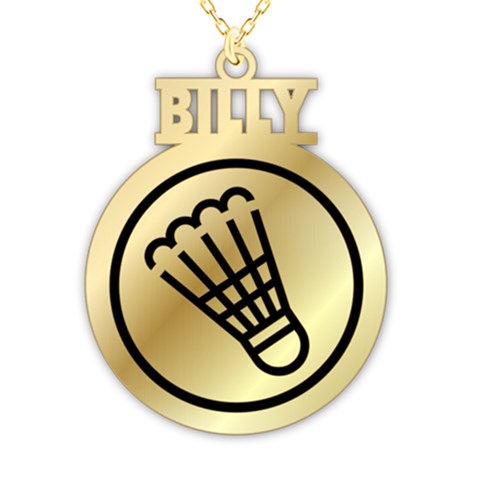 Personalized Name Sport sign 925 Sterling Silver Pendant Necklace from ArtsNow.com Front