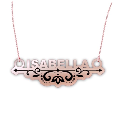 Personalized Name Graphic 925 Sterling Silver Pendant Necklace from ArtsNow.com Front