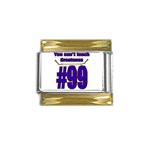 You Can t Teach Greatness Gold Trim Italian Charm (9mm)
