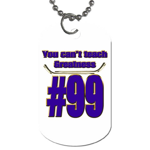 You Can t Teach Greatness Dog Tag (Two Sides) from ArtsNow.com Front