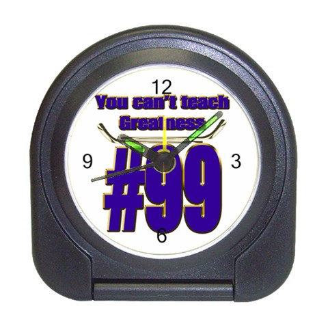 You Can t Teach Greatness Travel Alarm Clock from ArtsNow.com Front