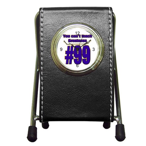You Can t Teach Greatness Pen Holder Desk Clock from ArtsNow.com Front