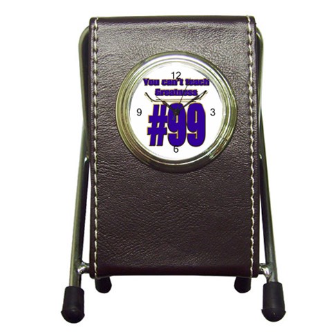 You Can t Teach Greatness Pen Holder Desk Clock from ArtsNow.com Front