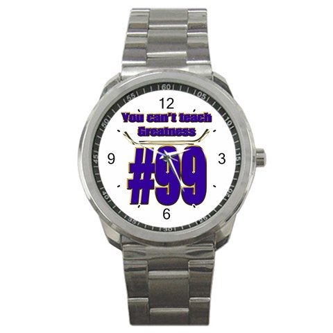 You Can t Teach Greatness Sport Metal Watch from ArtsNow.com Front