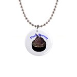 Puck Bunny 1 1  Button Necklace