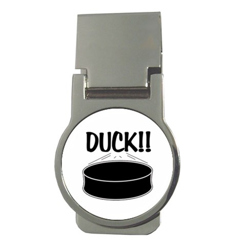 DUCK!! Money Clip (Round) from ArtsNow.com Front