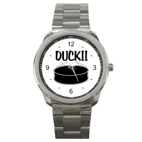 DUCK!! Sport Metal Watch from ArtsNow.com Front