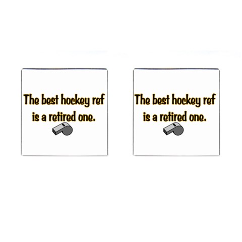 Retired Ref Cufflinks (Square) from ArtsNow.com Front(Pair)