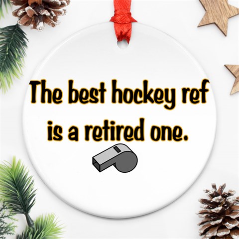 Retired Ref Ornament (Round) from ArtsNow.com Front
