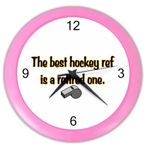 Retired Ref Color Wall Clock from ArtsNow.com Front