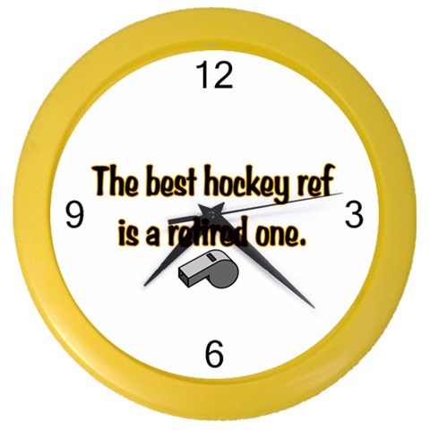 Retired Ref Color Wall Clock from ArtsNow.com Front