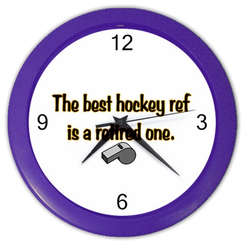 Retired Ref Color Wall Clock from ArtsNow.com Front