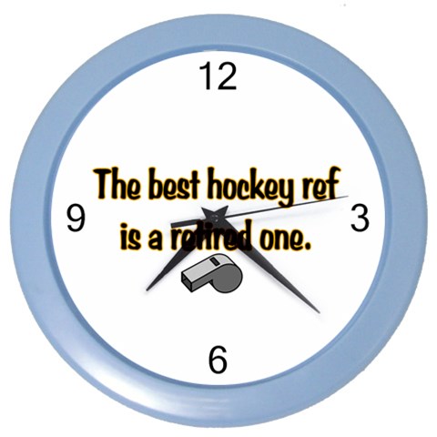 Retired Ref Color Wall Clock from ArtsNow.com Front