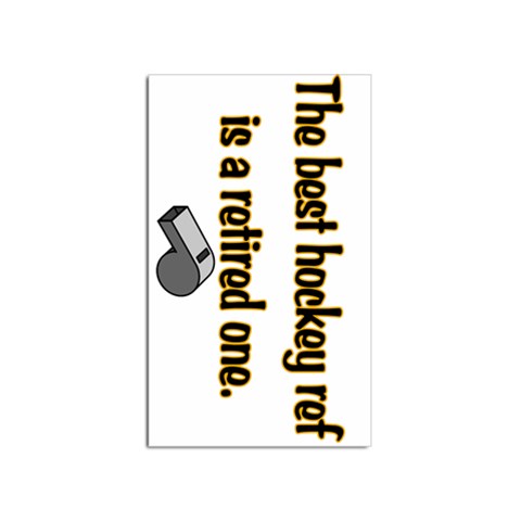 Retired Ref Sticker Rectangular (100 pack) from ArtsNow.com Front