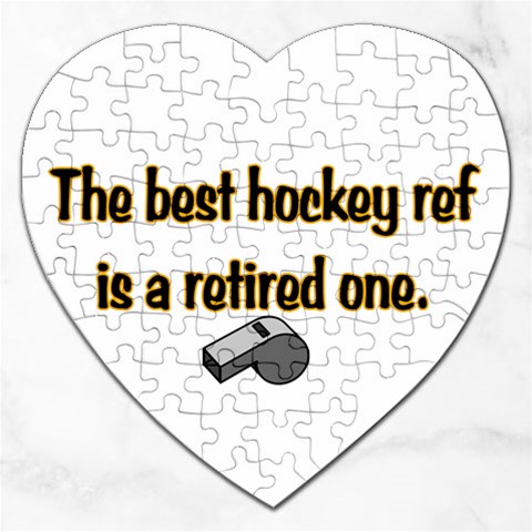 Retired Ref Jigsaw Puzzle (Heart) from ArtsNow.com Front