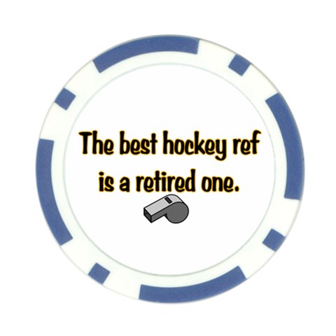 Retired Ref Poker Chip Card Guard from ArtsNow.com Front