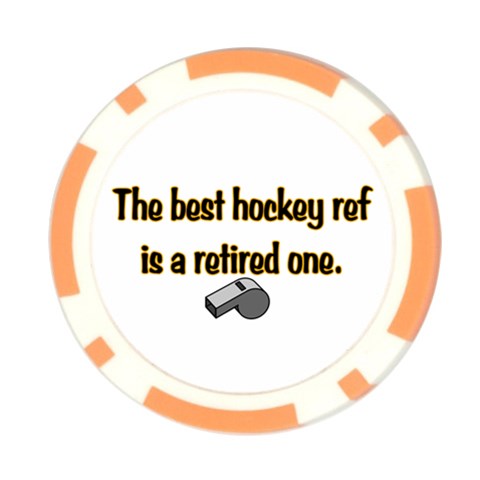 Retired Ref Poker Chip Card Guard from ArtsNow.com Front