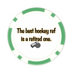 Retired Ref Poker Chip Card Guard from ArtsNow.com Front