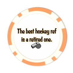 Retired Ref Poker Chip Card Guard from ArtsNow.com Back