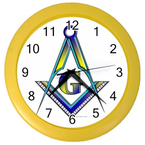 The Maonic Shop IV Color Wall Clock from ArtsNow.com Front