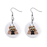 CF Pup space for rent 1  Button Earrings