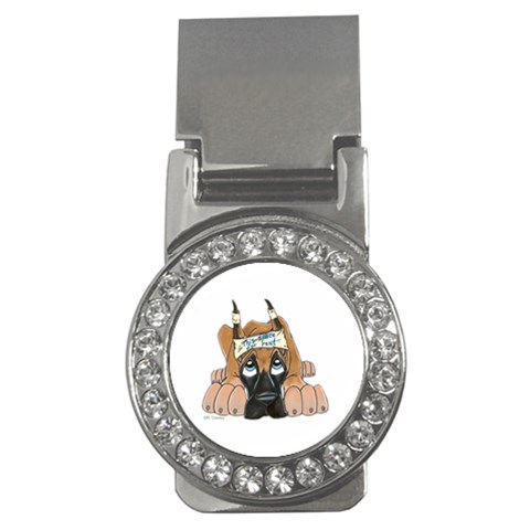 CF Pup space for rent Money Clip (CZ) from ArtsNow.com Front