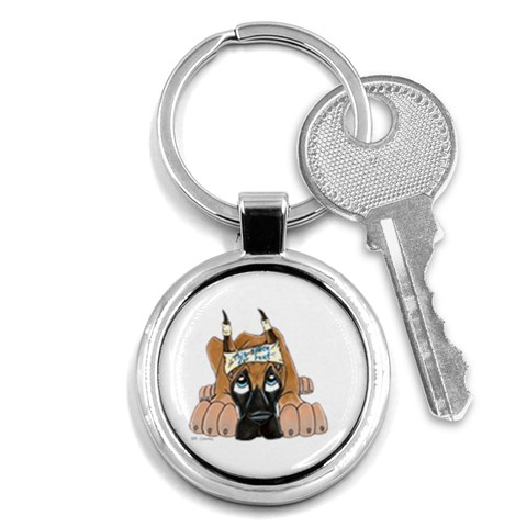 CF Pup space for rent Key Chain (Round) from ArtsNow.com Front