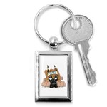 CF Pup space for rent Key Chain (Rectangle)