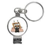 CF Pup space for rent Nail Clippers Key Chain