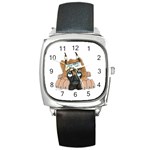 CF Pup space for rent Square Metal Watch