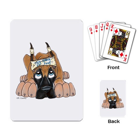 CF Pup space for rent Playing Cards Single Design from ArtsNow.com Back