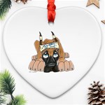 CF Pup space for rent Heart Ornament (Two Sides)