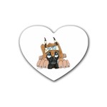 CF Pup space for rent Heart Coaster (4 pack)