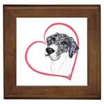 NMtlMrl Dots Heartline Framed Tile