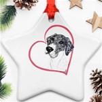 NMtlMrl Dots Heartline Ornament (Star)