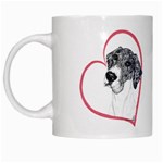 NMtlMrl Dots Heartline White Mug