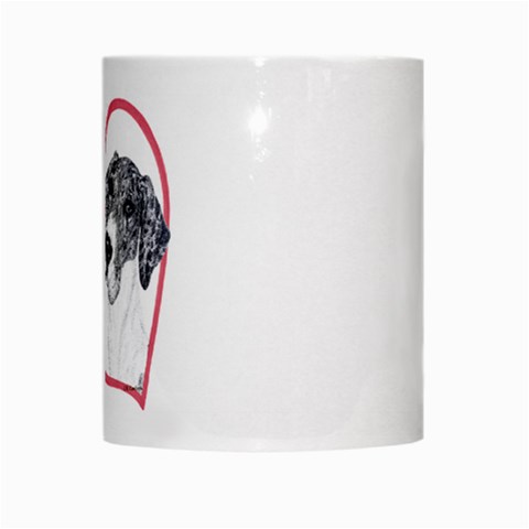 NMtlMrl Dots Heartline White Mug from ArtsNow.com Center