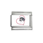 NMtlMrl Dots Heartline Italian Charm (9mm)