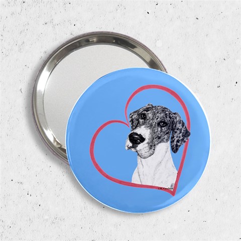 NMtlMrl Dots Heartline 2.25  Handbag Mirror from ArtsNow.com Front