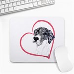 NMtlMrl Dots Heartline Large Mousepad