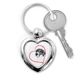 NMtlMrl Dots Heartline Key Chain (Heart)